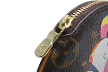 Load image into Gallery viewer, 極美品 LOUIS VUITTON ルイヴィトン ポルトモネロン コインケース モノグラムパンダライン M61928 ブラウン マルチカラー 中古 4b013174