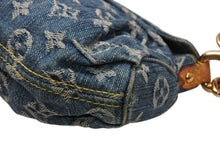 Load image into Gallery viewer, LOUIS VUITTON ルイヴィトン ミニプリーティ ワンショルダーバッグ M95050 モノグラム デニム インディゴブルー 美品 中古 4b013025