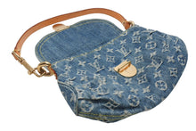 Load image into Gallery viewer, LOUIS VUITTON ルイヴィトン ミニプリーティ ワンショルダーバッグ M95050 モノグラム デニム インディゴブルー 美品 中古 4b013025