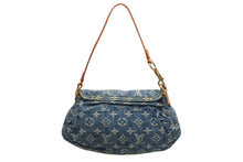 Load image into Gallery viewer, LOUIS VUITTON ルイヴィトン ミニプリーティ ワンショルダーバッグ M95050 モノグラム デニム インディゴブルー 美品 中古 4b013025