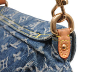 Load image into Gallery viewer, LOUIS VUITTON ルイヴィトン ミニプリーティ ワンショルダーバッグ M95050 モノグラム デニム インディゴブルー 美品 中古 4b013025