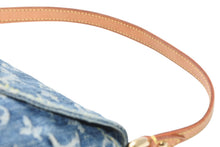 Load image into Gallery viewer, LOUIS VUITTON ルイヴィトン ミニプリーティ ワンショルダーバッグ M95050 モノグラム デニム インディゴブルー 美品 中古 4b013025