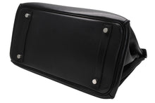 Load image into Gallery viewer, 極美品 HERMES エルメス バーキン30 ハンドバッグ スイフト ブラック シルバー金具 ◻︎K刻印 中古 4b013026