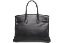 Load image into Gallery viewer, 極美品 HERMES エルメス バーキン30 ハンドバッグ スイフト ブラック シルバー金具 ◻︎K刻印 中古 4b013026