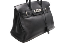 Load image into Gallery viewer, 極美品 HERMES エルメス バーキン30 ハンドバッグ スイフト ブラック シルバー金具 ◻︎K刻印 中古 4b013026