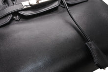 Load image into Gallery viewer, 極美品 HERMES エルメス バーキン30 ハンドバッグ スイフト ブラック シルバー金具 ◻︎K刻印 中古 4b013026