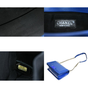 CHANEL シャネル ボーイシャネル チェーンショルダーバッグ A67086 20番台 パテントレザー ココマーク シルバー金具 美品 中古 4b013027