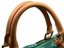 Load image into Gallery viewer, 新品同様 LOUIS VUITTON ルイヴィトン スピーディ P9 バンドリエール40 M24417 2WAY ボストンバッグ グリーン ゴールド金具 中古 4b013043