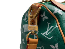 Load image into Gallery viewer, 新品同様 LOUIS VUITTON ルイヴィトン スピーディ P9 バンドリエール40 M24417 2WAY ボストンバッグ グリーン ゴールド金具 中古 4b013043