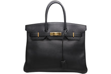 Load image into Gallery viewer, 極美品 HERMES エルメス BIRKIN バーキン35 ブラック シルバー金具 トゴ ハンドバッグ ◻︎D刻印 中古 4b013044