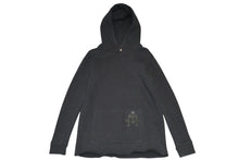 Load image into Gallery viewer, 極美品 CHROME HEARTS クロムハーツ パッチ付き ジップアップフーディー パーカー ロゴ プリント サイズL ブラック 中古 4b013056
