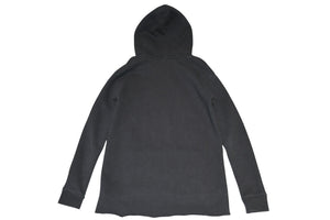 極美品 CHROME HEARTS クロムハーツ パッチ付き ジップアップフーディー パーカー ロゴ プリント サイズL ブラック 中古 4b013056
