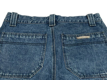 Load image into Gallery viewer, 極美品 CHROME HEARTS クロムハーツ デニムカーペンターカットオフショートパンツ インディゴ シルバー925 サイズ32 中古 4b013064