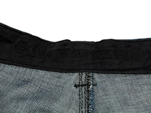 極美品 CHROME HEARTS クロムハーツ デニム カーペンター カットオフショートパンツ インディゴ シルバー925 サイズ31 中古 4b013066