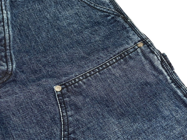 極美品 CHROME HEARTS クロムハーツ デニム カーペンター カットオフショートパンツ インディゴ シルバー925 サイズ31 中古 4b013066