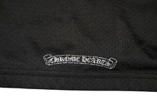 Load image into Gallery viewer, 極美品 CHROME HEARTS クロムハーツ メッシュ バーシティー ジャージー ロングスリーブ ブラック グレー サイズM 中古 4b013067