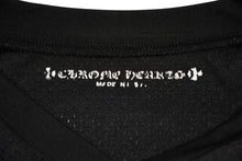 Load image into Gallery viewer, 極美品 CHROME HEARTS クロムハーツ メッシュ バーシティー ジャージー ロングスリーブ ブラック グレー サイズM 中古 4b013067
