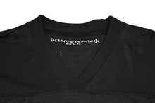 Load image into Gallery viewer, 極美品 CHROME HEARTS クロムハーツ メッシュ バーシティー ジャージー ロングスリーブ ブラック グレー サイズM 中古 4b013067