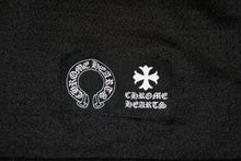 Load image into Gallery viewer, 極美品 CHROME HEARTS クロムハーツ メッシュ バーシティー ジャージー ロングスリーブ ブラック グレー サイズM 中古 4b013067