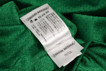 Load image into Gallery viewer, 極美品 CHROME HEARTS クロムハーツ メッシュ バーシティー ジャージー ロングスリーブ ブラック グリーン サイズM 中古 4b013068