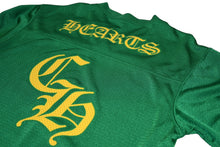Load image into Gallery viewer, 極美品 CHROME HEARTS クロムハーツ メッシュ バーシティー ジャージー ロングスリーブ ブラック グリーン サイズM 中古 4b013068