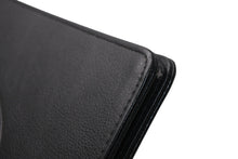 Load image into Gallery viewer, 極美品 CHROME HEARTS クロムハーツ レザーアジェンダ バインダー CHプラス ホースシュー エンボス加工 ブラック シルバー925 中古 4b013069