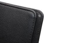 Load image into Gallery viewer, 極美品 CHROME HEARTS クロムハーツ レザーアジェンダ バインダー CHプラス ホースシュー エンボス加工 ブラック シルバー925 中古 4b013069