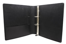 Load image into Gallery viewer, 極美品 CHROME HEARTS クロムハーツ レザーアジェンダ バインダー CHプラス ホースシュー エンボス加工 ブラック シルバー925 中古 4b013069