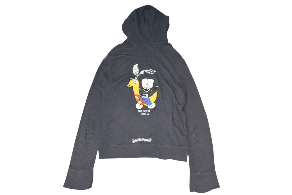 CHROME HEARTS PPO MATTY BOY Logo Print Parka Dagger Zip Gray Size M Good Condition Used 4b013048