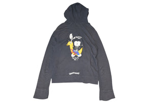 CHROME HEARTS クロムハーツ PPO MATTY BOY ロゴ プリント パーカー ダガージップ グレー サイズM 美品 中古 4b013048