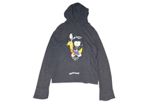 Load image into Gallery viewer, CHROME HEARTS クロムハーツ PPO MATTY BOY ロゴ プリント パーカー ダガージップ グレー サイズM 美品 中古 4b013048