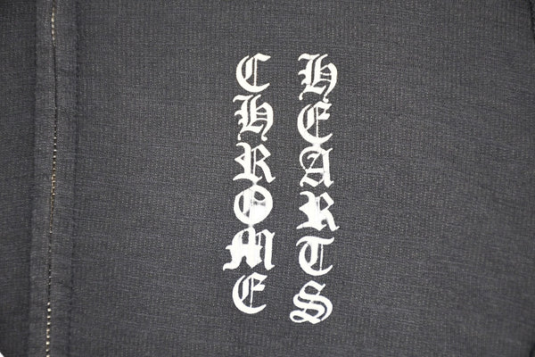 CHROME HEARTS クロムハーツ PPO MATTY BOY ロゴ プリント パーカー ダガージップ グレー サイズM 美品 中古 4b013048