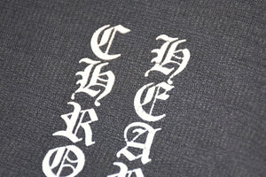 CHROME HEARTS クロムハーツ PPO MATTY BOY ロゴ プリント パーカー ダガージップ グレー サイズM 美品 中古 4b013048