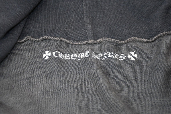 CHROME HEARTS クロムハーツ PPO MATTY BOY ロゴ プリント パーカー ダガージップ グレー サイズM 美品 中古 4b013048