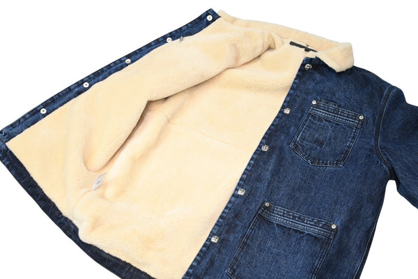 新品未使用 CHROME HEARTS クロムハーツ SOAP ON A ROPE ソープオンアロープ デニム ボア デニム ジャケット クロスボール サイズXL 中古 4b013143