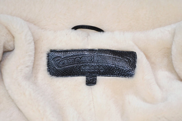 新品未使用 CHROME HEARTS クロムハーツ SOAP ON A ROPE ソープオンアロープ デニム ボア デニム ジャケット クロスボール サイズXL 中古 4b013143