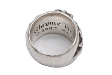 Load image into Gallery viewer, CHROME HEARTS クロムハーツ FLRL CRS P RUBY フローラルクロス パヴェルビー リング 重量約12.7g サイズ8号 シルバー 純正 美品 中古 4b013090