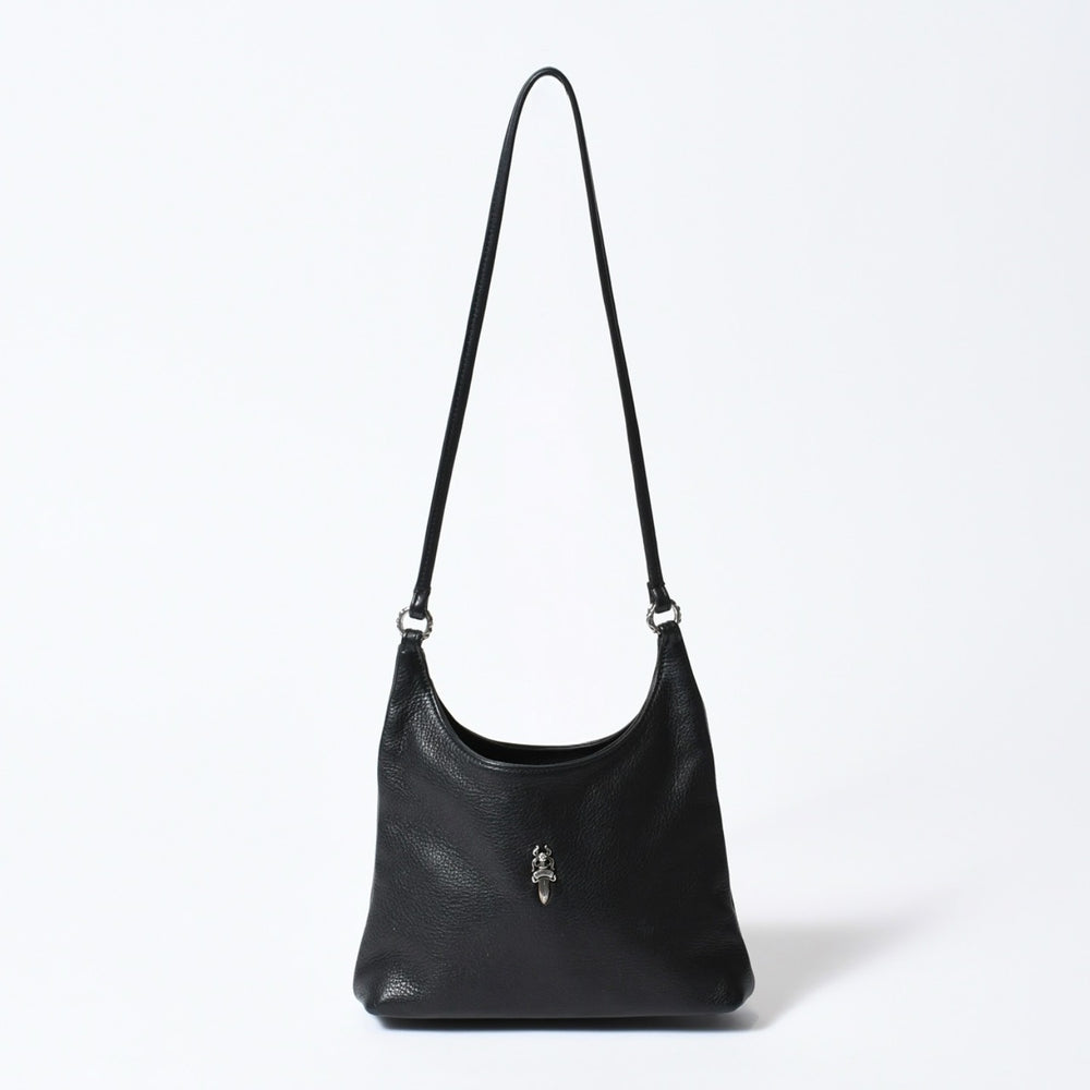 Very Good Condition CHROME HEARTS Shoulder Bag VIV DAGGER Dagger Black Used 4b013095