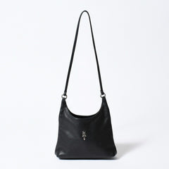 極美品 CHROME HEARTS クロムハーツ ショルダーバッグ VIV DAGGER ダガー ブラック 中古 4b013095