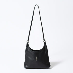 極美品 CHROME HEARTS クロムハーツ ショルダーバッグ VIV DAGGER ダガー ブラック 中古 4b013095