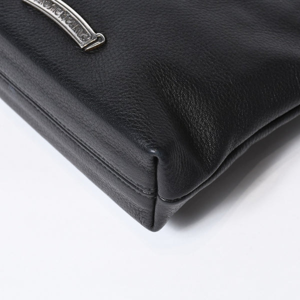 極美品 CHROME HEARTS クロムハーツ ショルダーバッグ VIV DAGGER ダガー ブラック 中古 4b013095