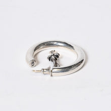 Load image into Gallery viewer, 極美品 CHROME HEARTS クロムハーツ スタック クロス フープ ピアス シルバー925 14k アクセサリー 14.8g 小物 中古 4b013771