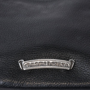 極美品 CHROME HEARTS クロムハーツ ショルダーバッグ VIV DAGGER ダガー ブラック 中古 4b013095
