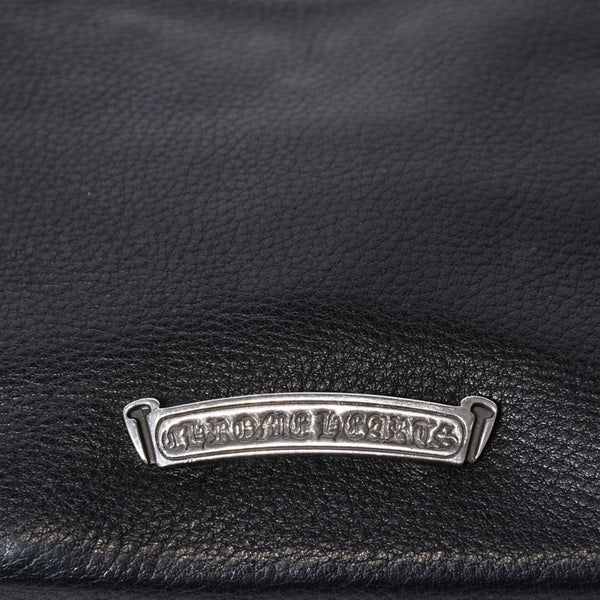 極美品 CHROME HEARTS クロムハーツ ショルダーバッグ VIV DAGGER ダガー ブラック 中古 4b013095