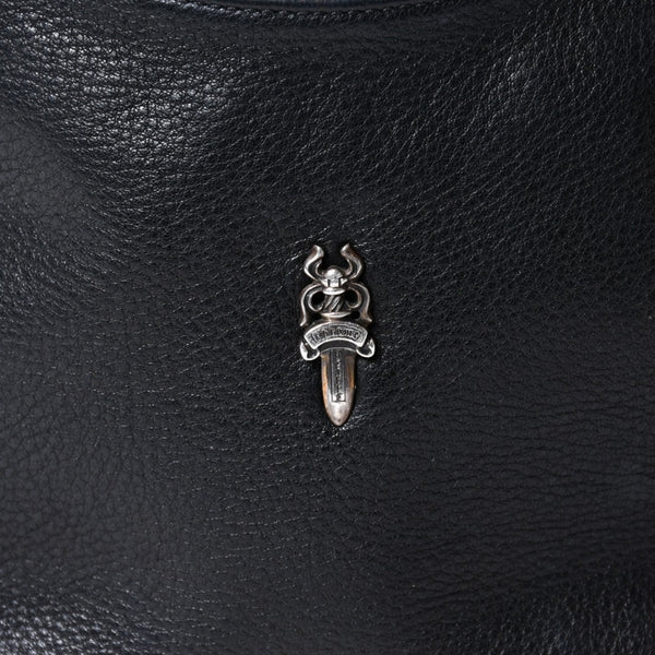 極美品 CHROME HEARTS クロムハーツ ショルダーバッグ VIV DAGGER ダガー ブラック 中古 4b013095