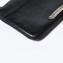 Load image into Gallery viewer, CHROME HEARTS クロムハーツ クロスパッチ ジッパーチェンジパース ストラップ付 レザーウォレット 財布 シルバー925 美品 中古 4b013775