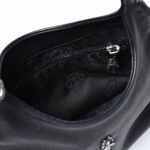 極美品 CHROME HEARTS クロムハーツ ショルダーバッグ VIV DAGGER ダガー ブラック 中古 4b013095