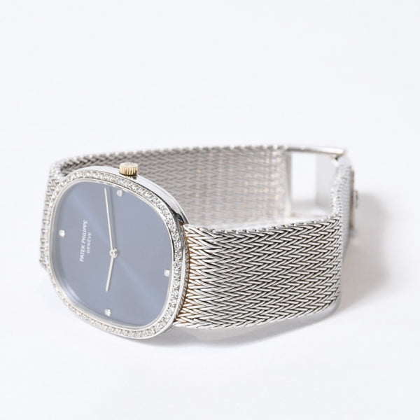 極美品 PATEK PHILIPPE パテック フィリップ ゴールデンエリプス ロングブレス メンズ 時計 中古 4b013738