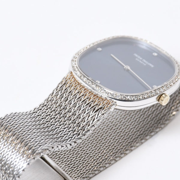 極美品 PATEK PHILIPPE パテック フィリップ ゴールデンエリプス ロングブレス メンズ 時計 中古 4b013738