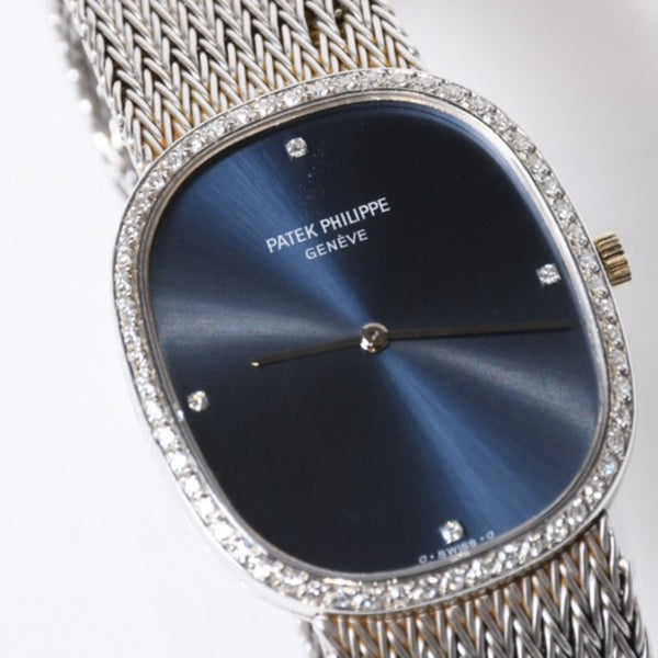極美品 PATEK PHILIPPE パテック フィリップ ゴールデンエリプス ロングブレス メンズ 時計 中古 4b013738